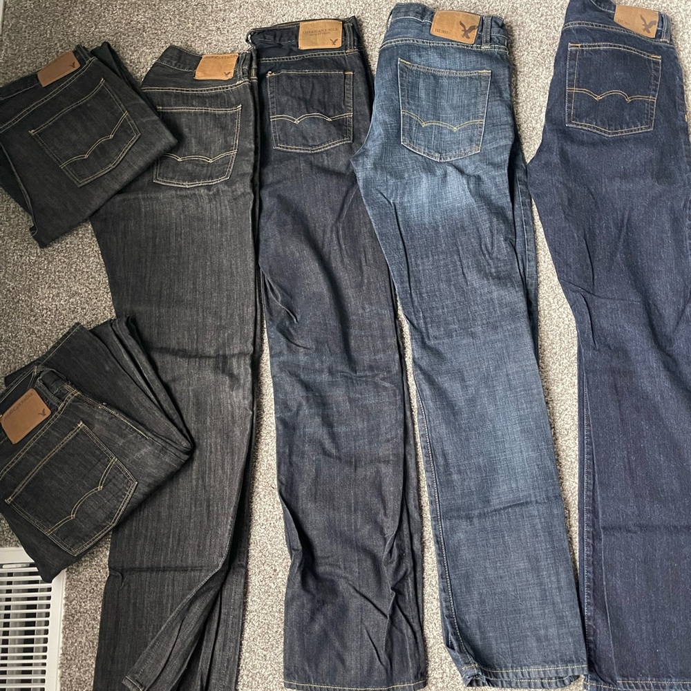 Mens jeans tall length 32/36 lot